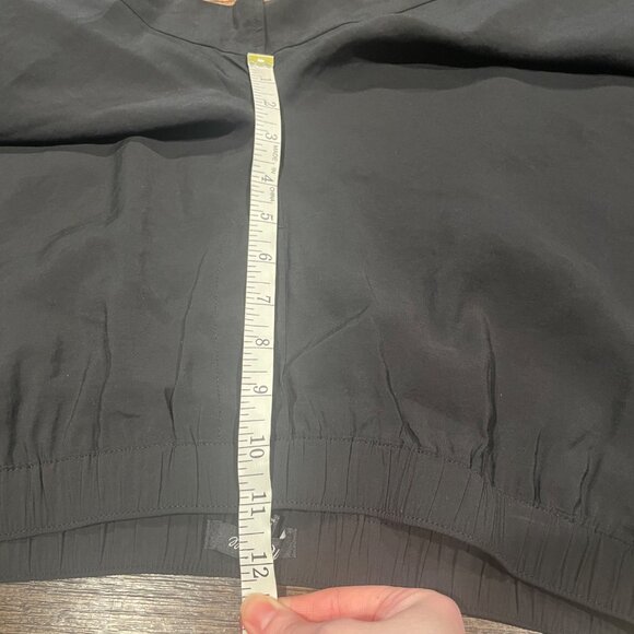 NWT Madewell Sz LP Black Petite Pull-On Wide-Leg Pants in Softdrape NP411 Modal - Picture 8 of 10